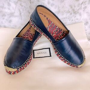 GUCCI Nappa Charlotte Espadrilles NWOT